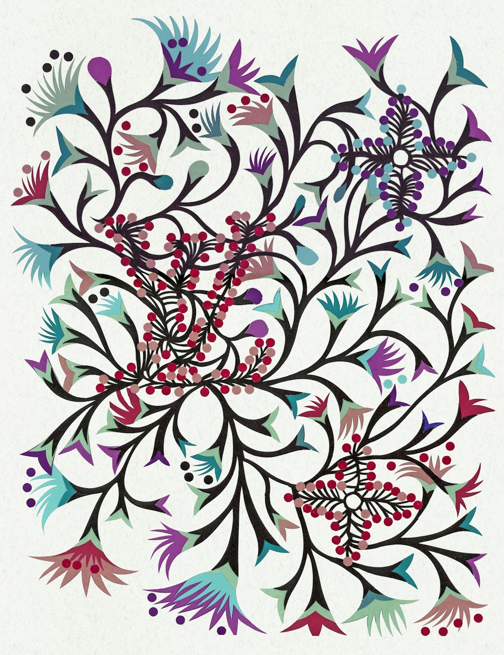 Louis Vuitton flower embroidery design